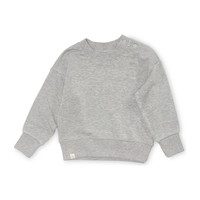 Terry Fleece Pullover, Heather Grey