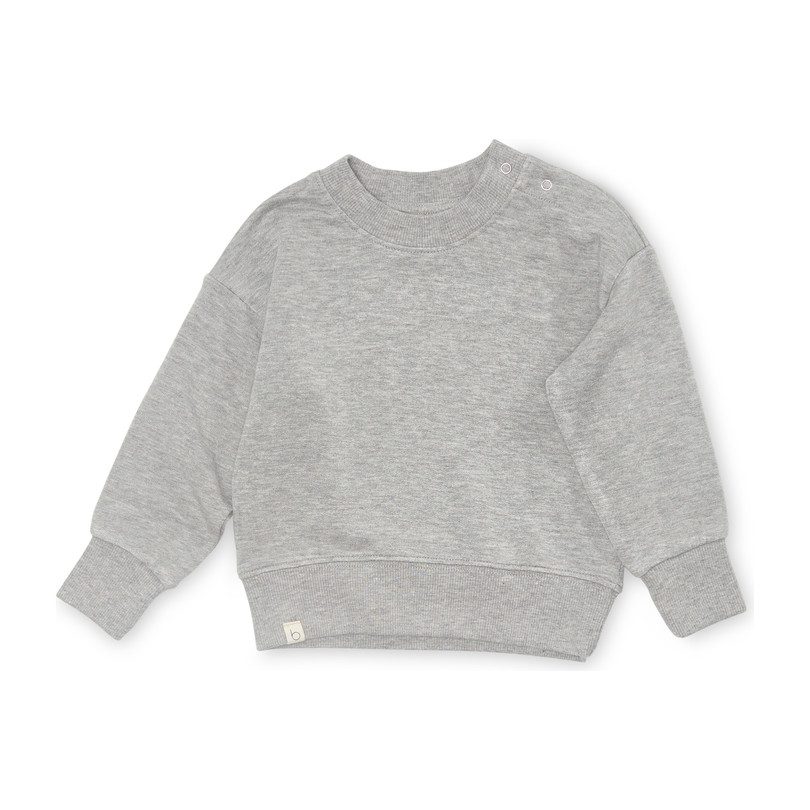 Terry Fleece Pullover, Heather Grey Terry Fleece Pullover, Heather Grey