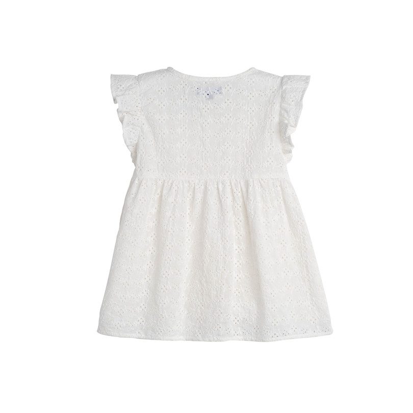 Lucy Ruffle Top, Embroidered Cotton Voile - Tops - Maisonette