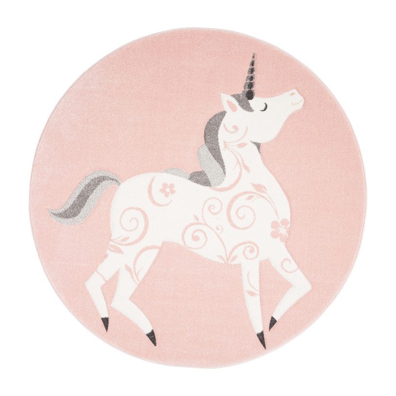 Olivia Unicorn Kids' Rug, Pink Olivia Unicorn Kids' Rug, Pink