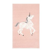Olivia Unicorn Kids' Rug, Pink