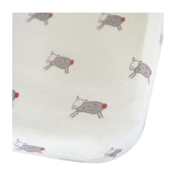 Merino Wool Crib Sheet, Happy Sheep Merino Wool Crib Sheet, Happy Sheep