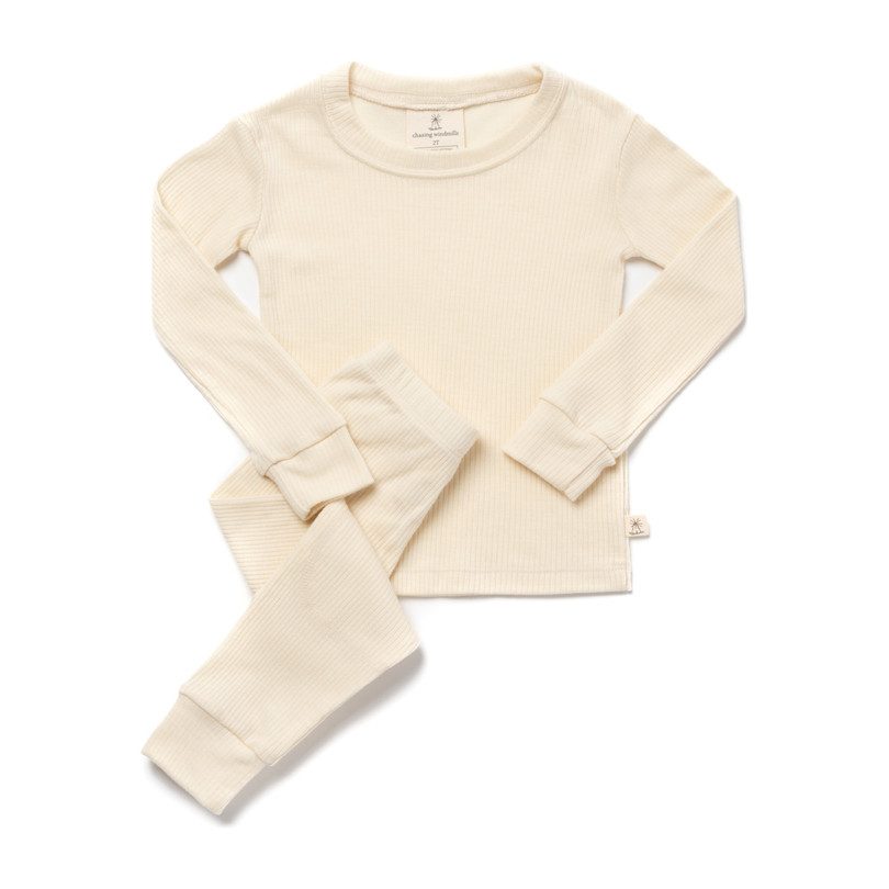 Merino Wool Long Johns, Natural Sleepwear