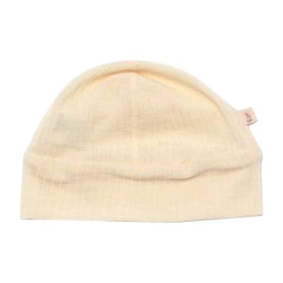 Merino Wool Ribbed Beanie, Natural Merino Wool Ribbed Beanie, Natural