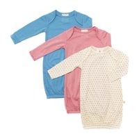 Merino Wool Snuggle Gown, Blue