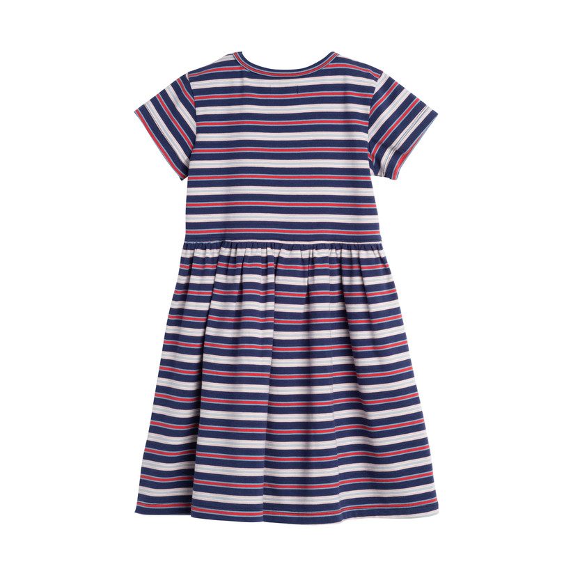 Pippa Jersey Dress, Navy Multi Stripe - Dresses - Maisonette