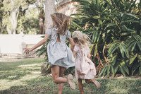 Blake Dress, Dusty Rose Gingham