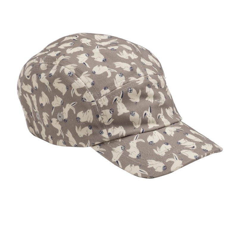 Cameron Twill Cap, Grey Scattered Bunnies Cameron Twill Cap, Grey Scattered Bunnies