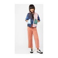 Emery Color Blocked-Puffer Vest, Pink Multi
