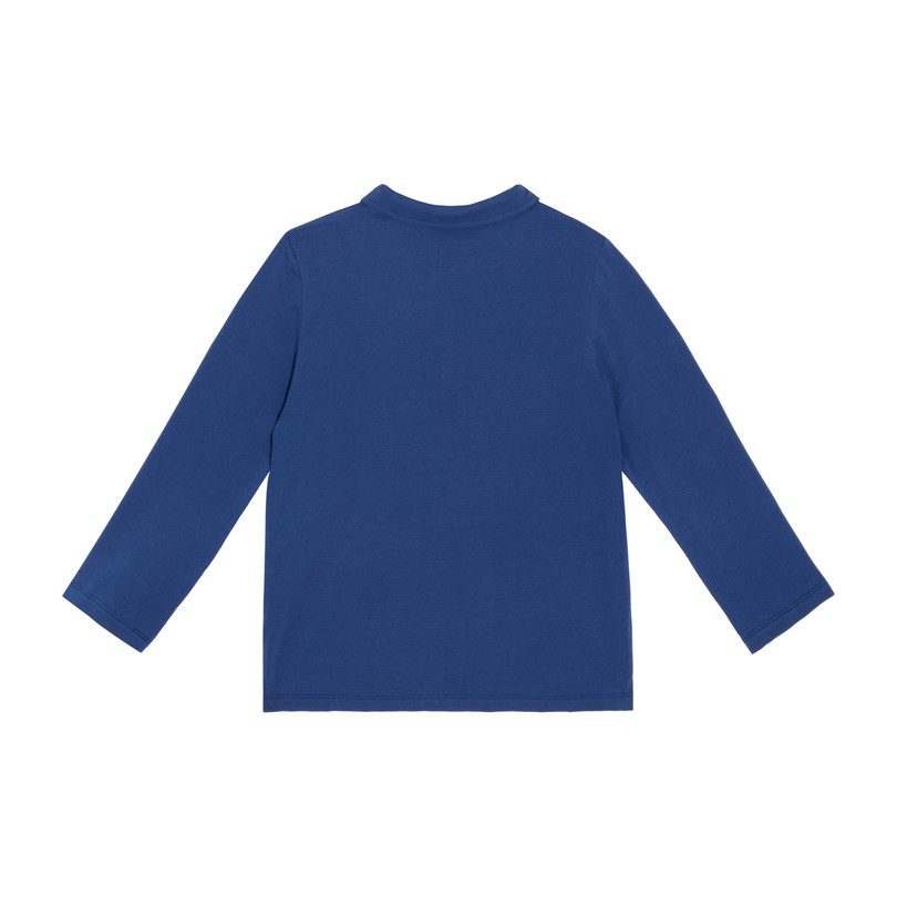Finley Long Sleeve Polo, Blue Finley Long Sleeve Polo, Blue