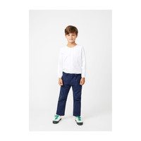 Drew Long Sleeve Pocket Tee, White
