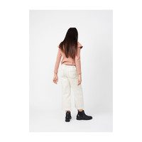 Romy Ruffle Shoulder Waffle Top, Dusty Rose