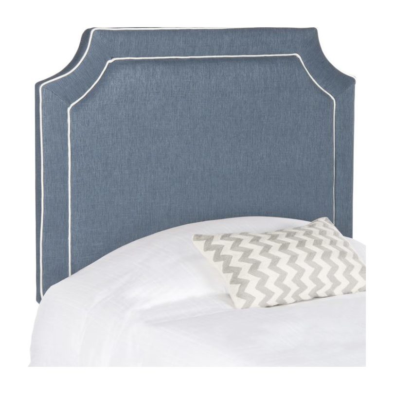 Dane Piping Headboard, Blue/White Dane Piping Headboard, Blue/White