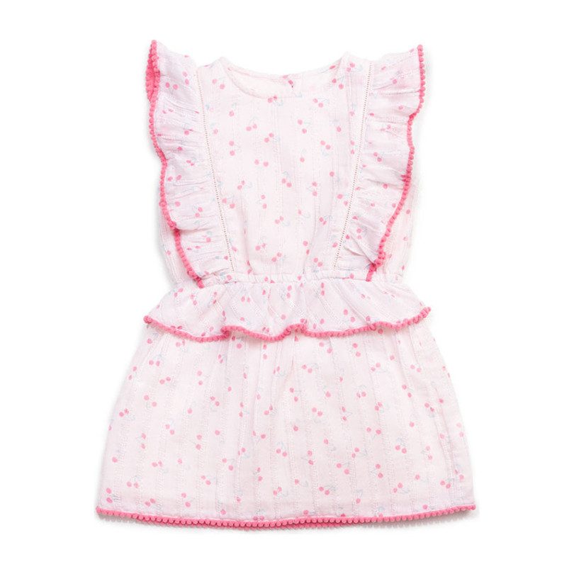 Clara Dress, Blush Cherry - Dresses - Maisonette