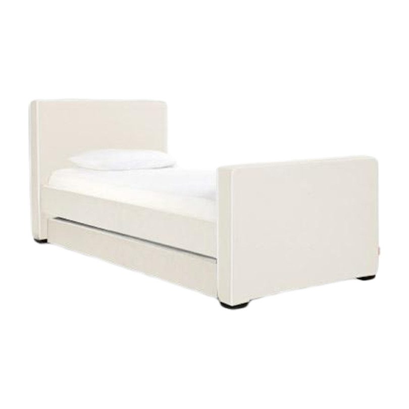 Dorma High Headboard Trundle Bed, Beach Linen & Walnut Frame Dorma High Headboard Trundle Bed, Beach Linen & Walnut Frame