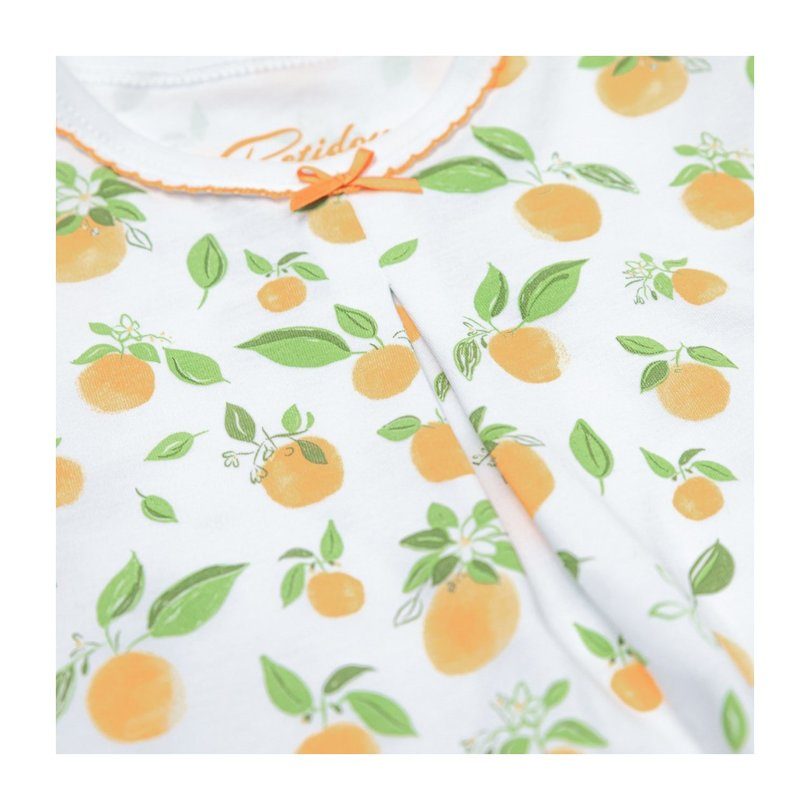 Summer Pajamas, Orange Blossoms Summer Pajamas, Orange Blossoms