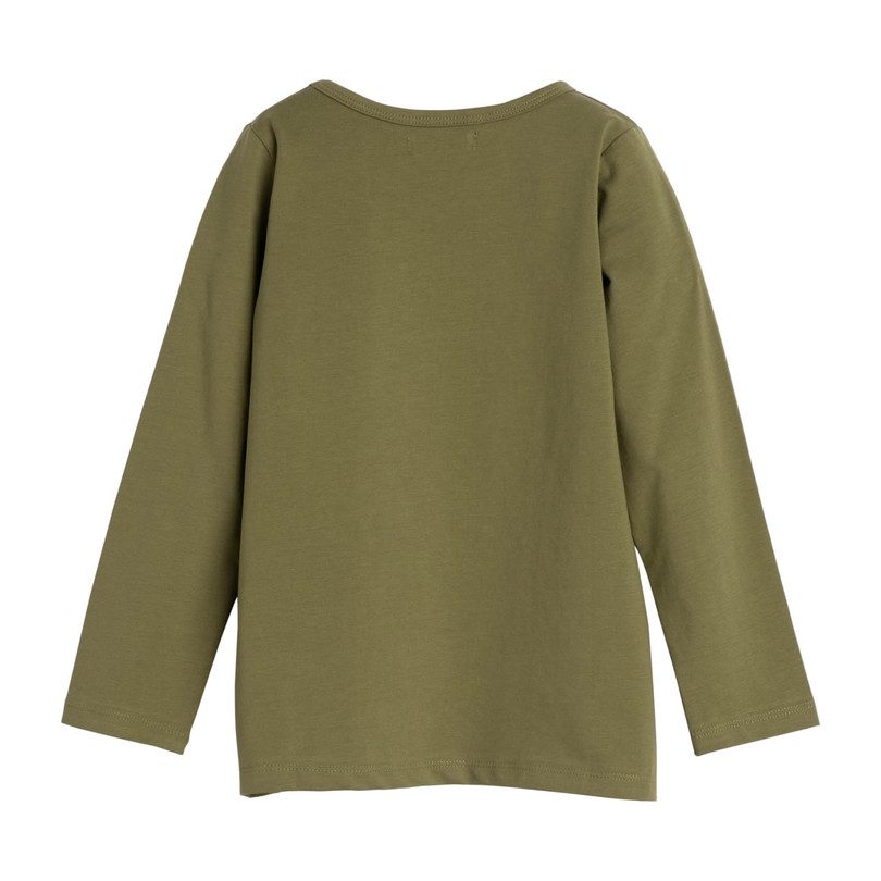Drew Long Sleeve Pocket Tee, Green Drew Long Sleeve Pocket Tee, Green