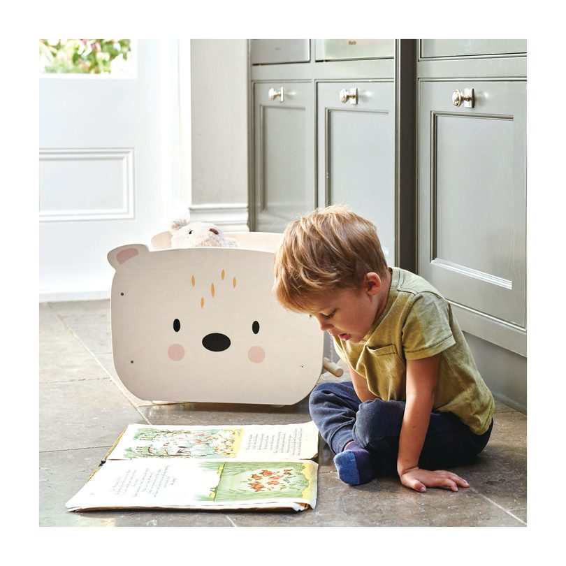 Pull Along Bear Cart Storage