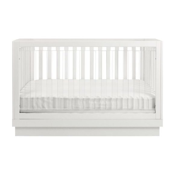 Harlow Acrylic 3 In 1 Convertible Crib With Toddler Bed Conversion