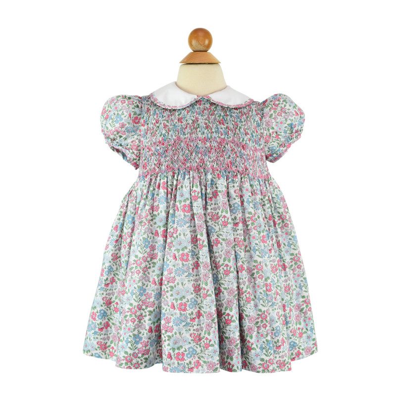 Smocked Frock Dress, Liberty Flowers Dresses
