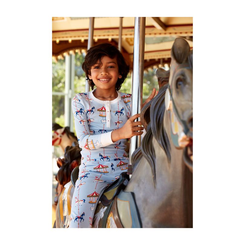 *Exclusive* Kids Carousel Pajama Set, Popcorn *Exclusive* Kids Carousel Pajama Set, Popcorn