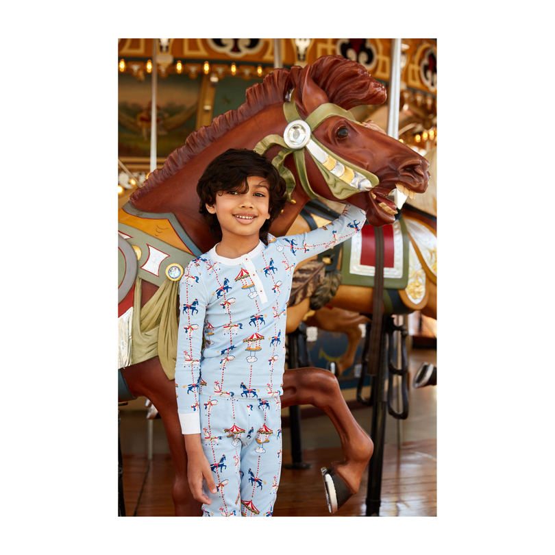 *Exclusive* Kids Carousel Pajama Set, Popcorn *Exclusive* Kids Carousel Pajama Set, Popcorn