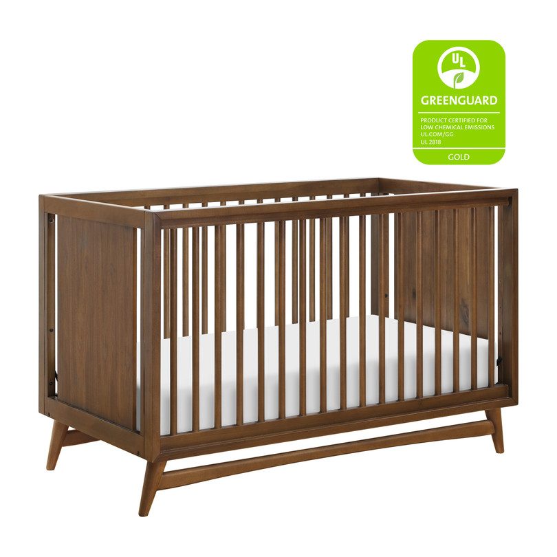 walnut crib