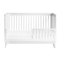 Scoot 3-in-1 Convertible Crib with Toddler Bed Conversion Kit, White ...
