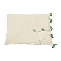 Bubbly Baby Blanket, Natural/Green