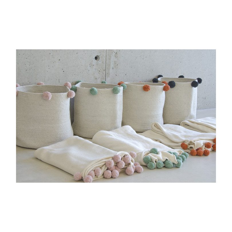 Bubbly Baby Blanket, Natural/Green Bubbly Baby Blanket, Natural/Green