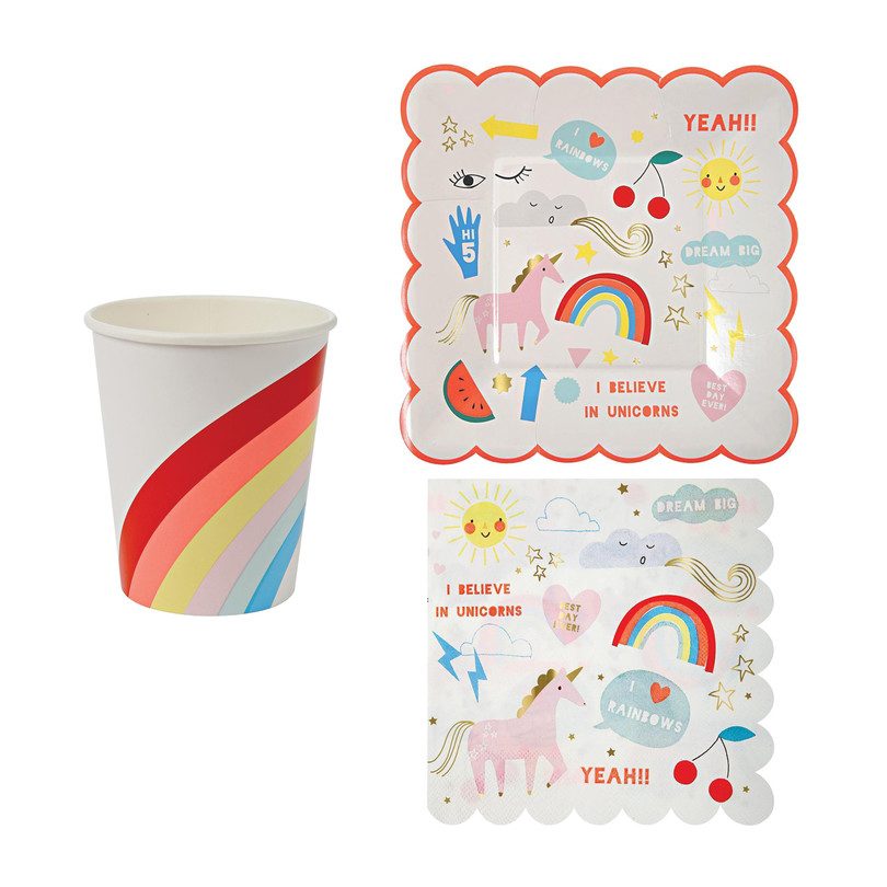 Rainbow & Unicorn Party Pack Trio Rainbow & Unicorn Party Pack Trio