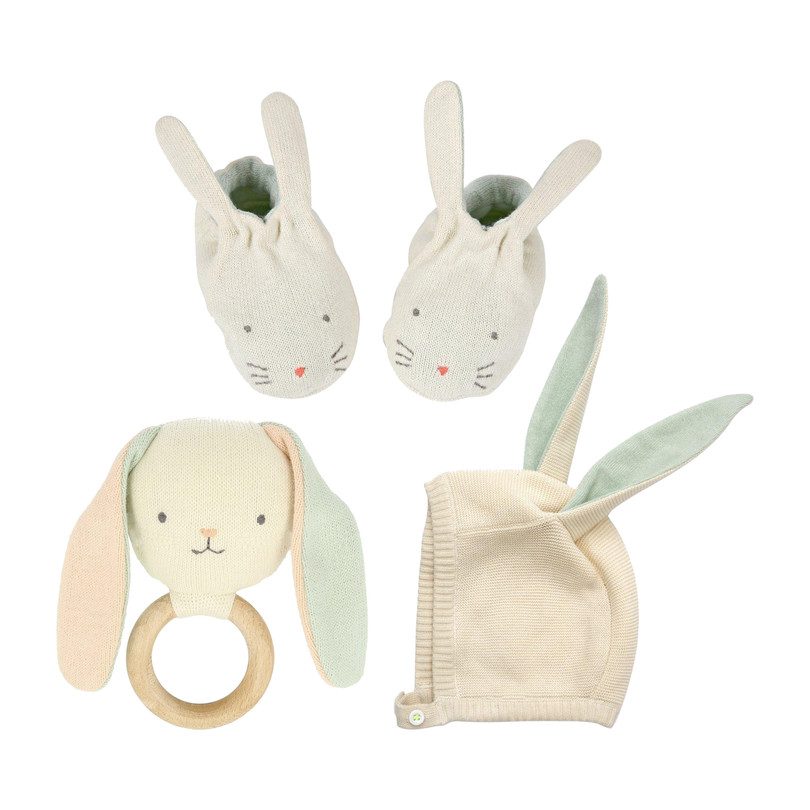 Bunny Baby Gift Set, Mint Bunny Baby Gift Set, Mint