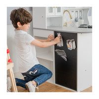 Little Chef Upper East Retro Play Kitchen, White/Gold - Play Kitchens ...