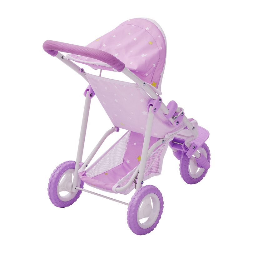 Baby Doll Jogging Stroller, Purple/Stars Dolls & Doll Accessories