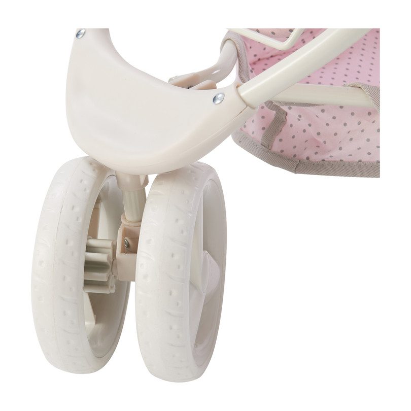 Polka Dots Princess 2-in-1 Baby Doll Stroller, Pink/Grey - Dolls & Doll ...
