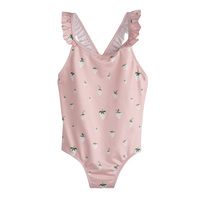 Sydney One Piece Swimsuit, Pink Strawberries