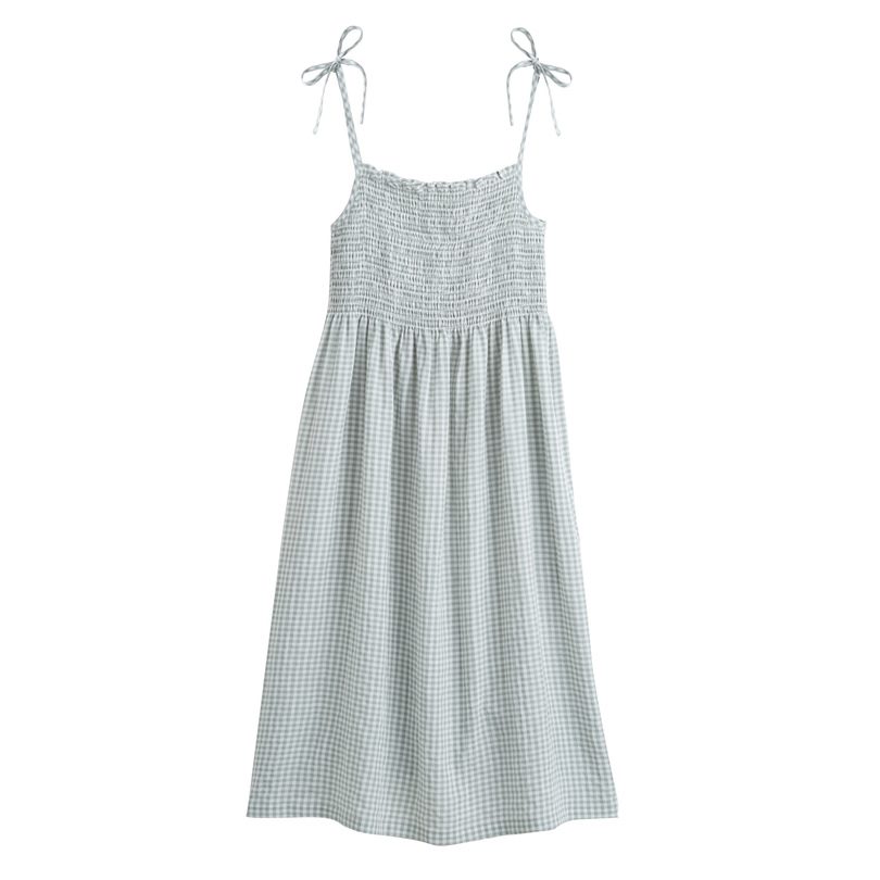 Rosalie Women's Smocked Dress, Sage Gingham - Exclusives - Maisonette