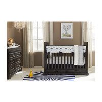 Chelsea Square Stationary Crib, Raisin