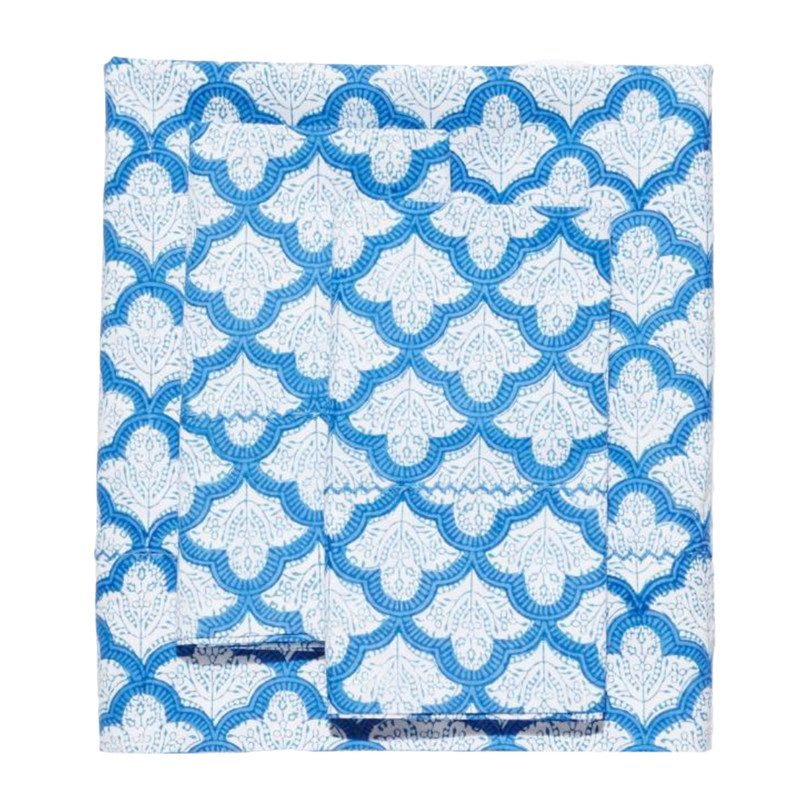Jemina Sheet Set, Blue - Sheets - Maisonette