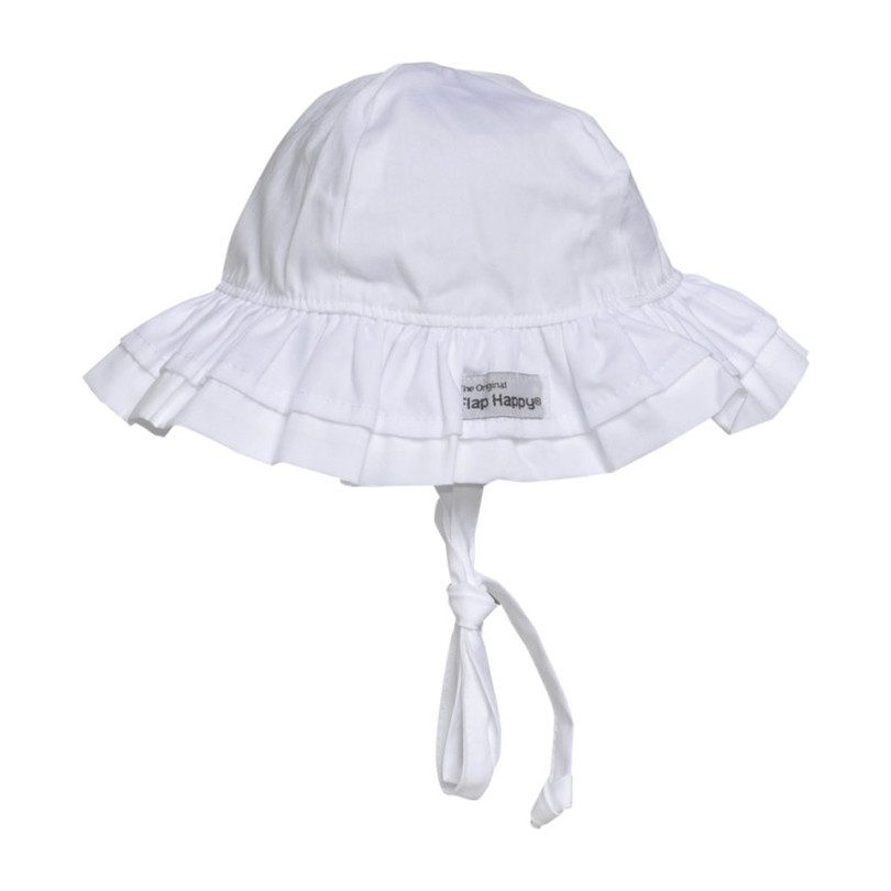 flap happy double ruffle hat