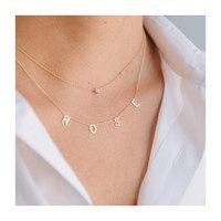 14k Gold Space Necklace