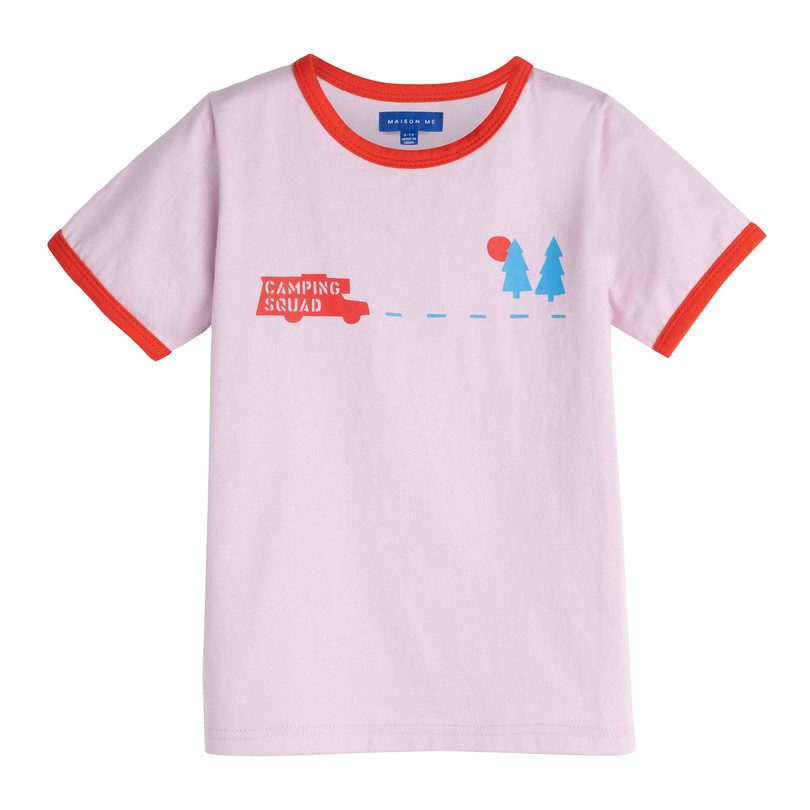 Camping Squad Tee, Lilac Camping Squad Tee, Lilac