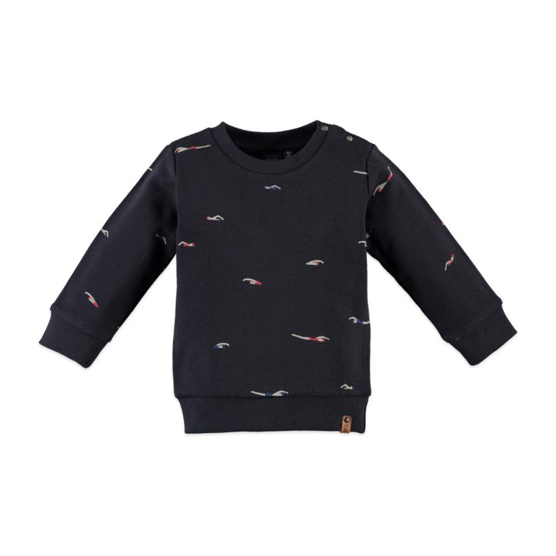 Swimmer Sweatshirt, Ink Swimmer Sweatshirt, Ink