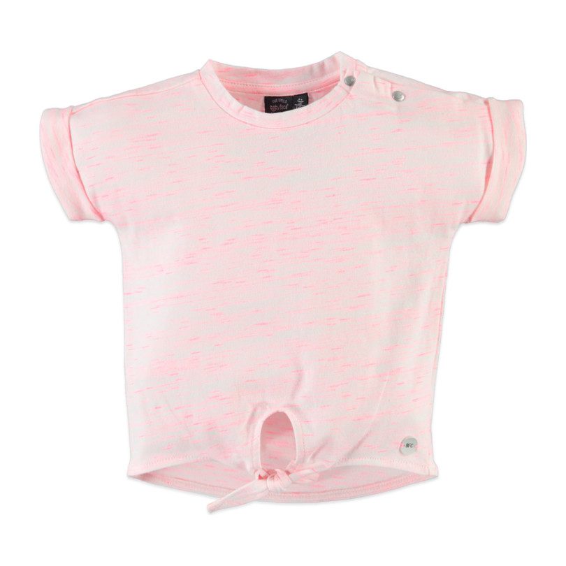 Tie-Waist Tee, Neon Pink Tie-Waist Tee, Neon Pink