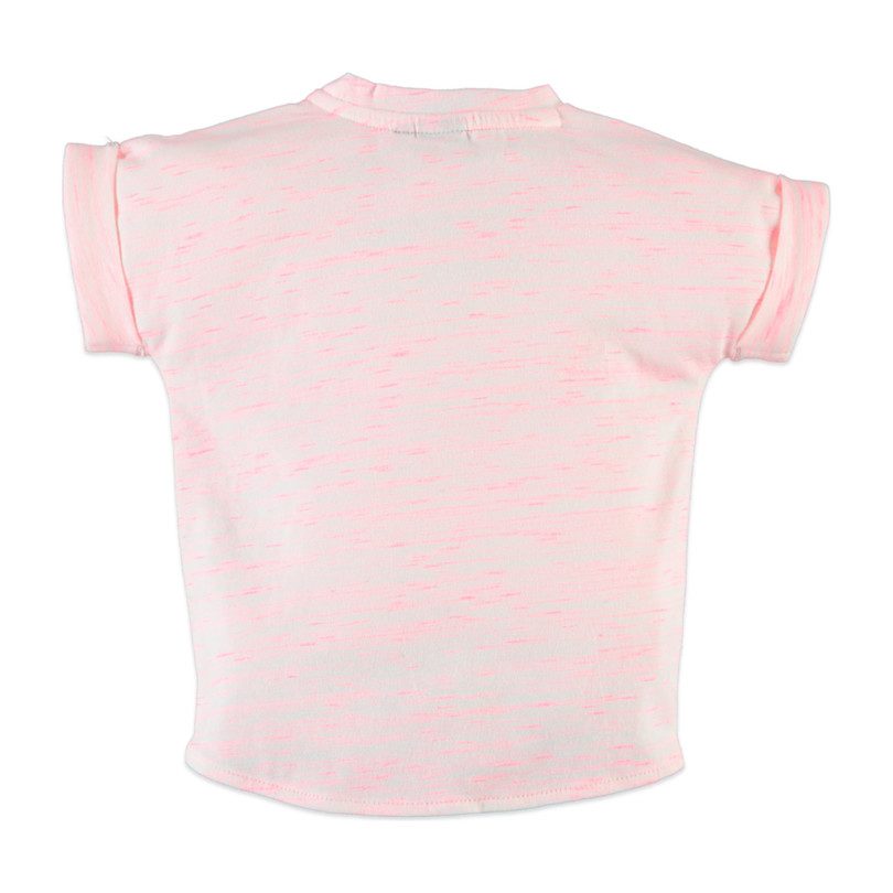 Tie-Waist Tee, Neon Pink Tie-Waist Tee, Neon Pink