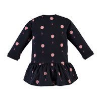 Balloon Print Dress, Navy
