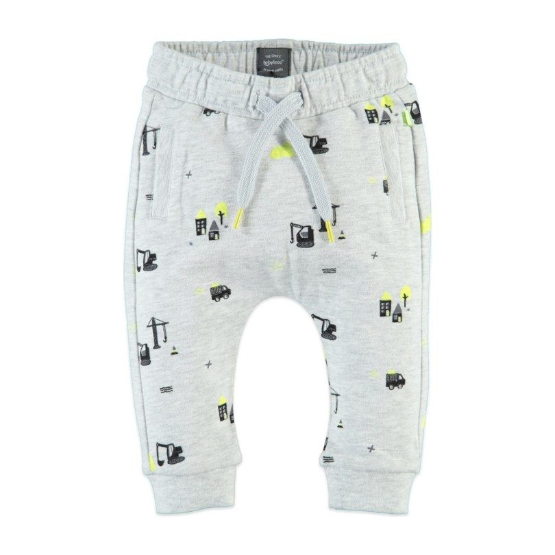 Little Houses Sweatpants, Light Grey Melee Little Houses Sweatpants, Light Grey Melee