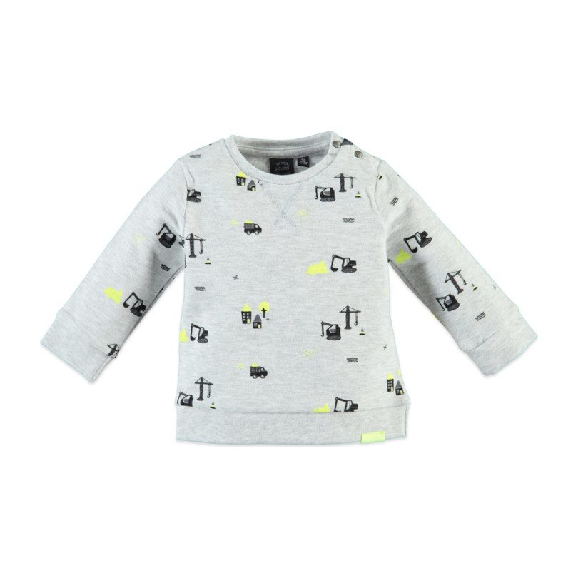 Little Houses Sweatshirt, Light Grey Melee Little Houses Sweatshirt, Light Grey Melee