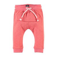 Dots Sweatpants, Coral Red