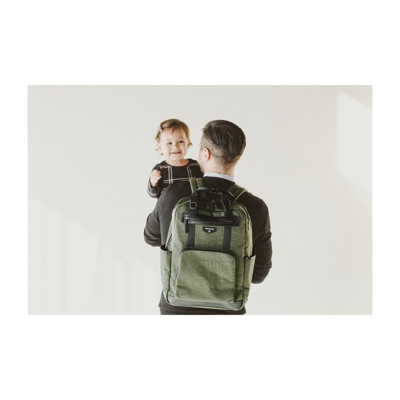 Unisex Courage Diaper Backpack, Olive - Diaper Bags & Luggage - Maisonette